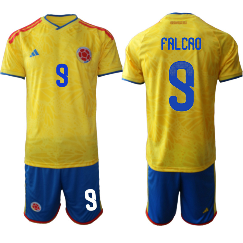 Men colombia home #8 style 2026 World Cup Soccer jersey
